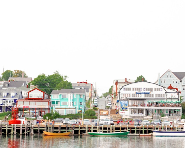 Charming streets of Eastern Canada (Lunenburg) with affordable housing and cultural richness, perfect for retirement