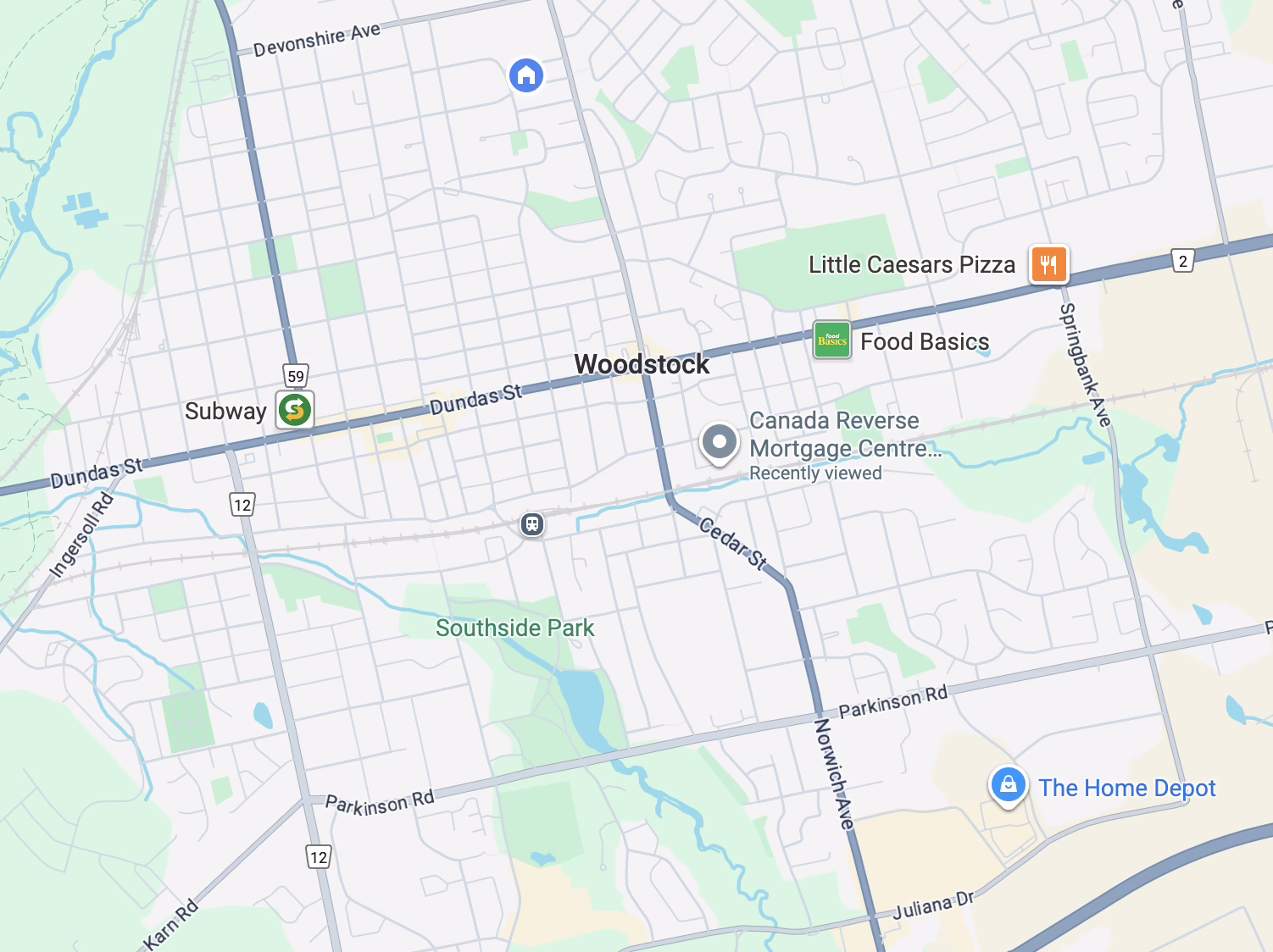 Canada Reverse Mortgage Centre Woodstock Address